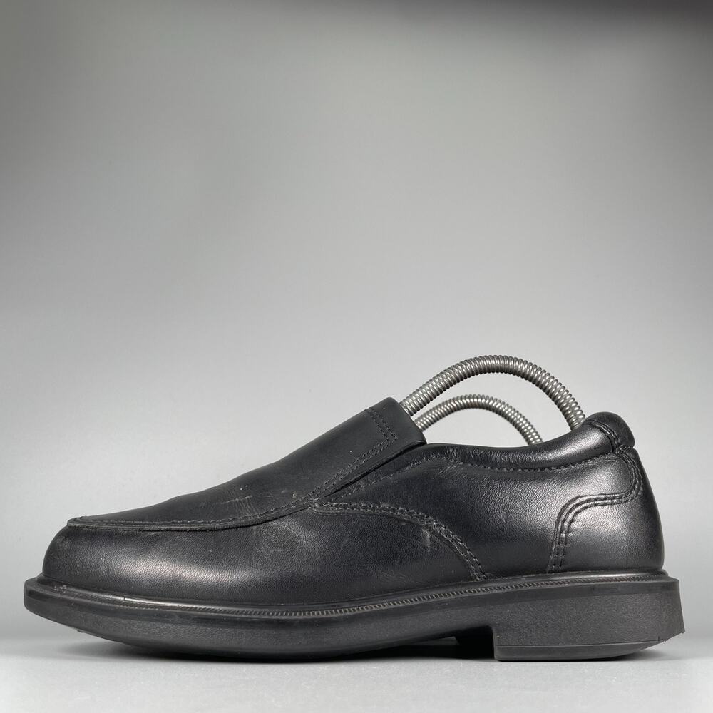 SAS Diplomat Men's Size 7 W Black Leather Slip On Comfort Shoe Casual Loafer GUC